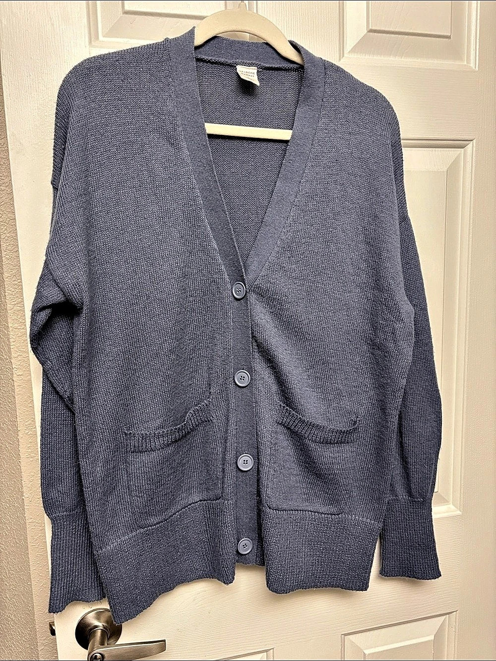 Melrose and Market Women's Lightweight Cardigan Blue Size Small